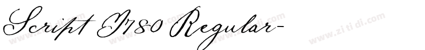 Script I780 Regular字体转换 Script I780 Regular字体转换